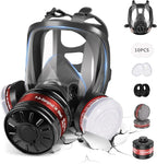Full Face Gas Mask - Gas Masks Survival Nuclear and Chemical, Reusable Respirator Mask (6800+40mm & P-A-1)