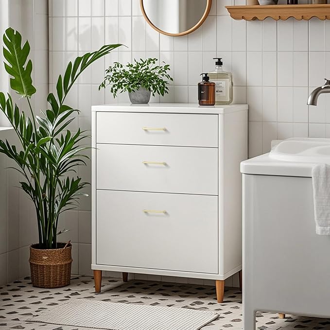 20 Pack 3.75 Inch(96mm) Hole Center Modern Brushed Gold Cabinet Pull Handle Timeless Vanity Drawer Pull Handle Classic Cabinet Hardware for Kitchen Dresser Bathroom, Screws Included, B-Gold(3.75x20)