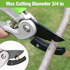 WORKPRO Garden Anvil Pruning Shears, 8" Pruning Scissors Heavy Duty with Ergonomically Design Handle, Labor-Saving Garden Clippers Hand Tools for Thick Dry branches and Dead Plants