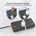 Outdoor Power Strip Weatherproof, KPQ IPX6 Waterproof Surge Protector with 6 Wide Outlets, 2 USB A and 2 USB C, 6FT Heavy Duty Extension Cord for Home, Office, Dorm, Patio, FCC UL Listed