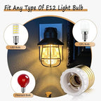 Candelabra Socket Adapters, Standard Light Socket to Candelabra Bulb Socket Adapter, Medium Screw E26 Base to Small E12 Screw Socket Converter, UL (4)