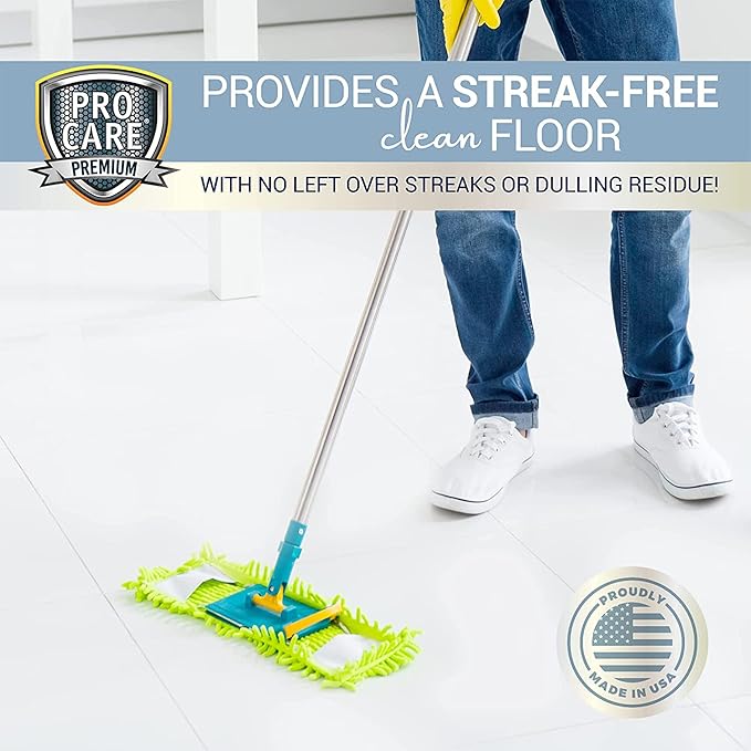ProCare Citrus Floor Cleaner Concentrate (Made in USA) | Vinyl, Wood, Tile, Stone & Laminate Floor Cleaner For Mopping, Household Supplies, Cleaning Solution For Kitchen & Bathroom - 16oz (474ml)