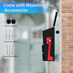 Wall-Mount Mailbox, Morden Mailbox for House, Rust Resistant Metal Post Box, Galvanized Steel Outside Mailboxes with Flag (No Keys Locking)