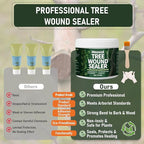 Tree Wound Sealer & Dressing, 500g Tree Pruning Sealer for Cut, Damaged Bark, Grafting – Effective Tree Repair Sealant for Shrub, Bonsai, Rose, Orchard | Horticulture Grade Seal Formula