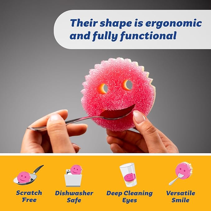 Scrub Daddy Sponges + Household Cleaning Supplies Bundle - PowerPaste Cleaning Putty, Tangerine Clean, PowErase Gel All Purpose Cleaner & Scrub Mommy (3 Pastes & 3 Sponges)