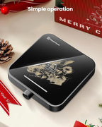 Maestri House Mug Warmer, Electric Coffee Cup Warmer for Desk with 3-Temp Settings,Auto Shut Off, Constant Temperature Heating for Beverage, Milk, Tea and Hot Chocolate at Home & Office (Black)