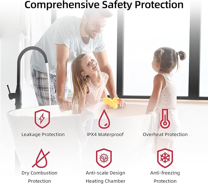 MIZUDO Natural Gas Tankless Water Heater, Indoor or Outdoor Convertible Installation, Max 5.1 GPM 120,000 BTU, WiFi&APP Control CSA Certified for Large Families Whole House, GEN 3