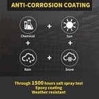 Wood Screws 5 Inch, FIXLINK Deck Screws #10 x 5, 105 PCS, Epoxy Coated, T25 Star Bit Above 1500 Hour Salt Spray Coating Outdoor Decking Screws Excellent Rust Resistant for Wood Fence, Tan