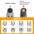 50PCS Titanium Oscillating Tool Blades, Curved Edge Oscillating Saw Blades for Metal, Wood, Plastic, Quick Release Multi Tool Blades Compatible with Dewalt Milwaukee Ryobi Rockwell Fein