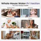 iSpring 3-Stage Whole House Water Filter System, SGS-Tested to Removes Up to 99% PFAS, Reduces Scale, Heavy Metals, Corrosion, Lead, Chlorine, 10” x 4.5” Filters, 1” NPT Ports, Model: WGB31B-PFKDS