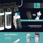 Frizzlife TW10 Under Sink Water Filter System, NSF/ANSI 53&42 Certified Elements, Reduce 99.99% Lead, Chlorine, Chloramine, Fluoride, Bad Taste & Odor, Direct Connect, 0.5 Micron, USA Tech Support