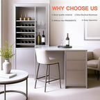 GSCIT Club Silver Edge Banding, 1 1/2 Inch x 25ft Aluminum Brushed Edge Banding PVC Edge Trim for Cabinet Repair Furniture