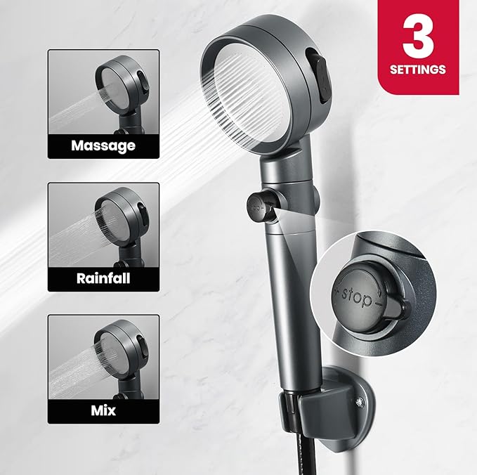 GASLAND BE158B 1.58GPM 6L Portable Hot Water Heater, Instant Propane Water Heater, Overheating Protection, Easy to Install, Use for RV Cabin Barn Camping Boat, Black