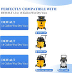 5 Pack DXVA19-4112, Vacuum Bags for DEWALT 12 to 16 Gallon Wet/Dry Vacuum, Disposable Shop Vac Bags compatible with DXVA19-4112, DXVA19-4102, Dust Collection Bag Replacement