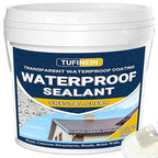 Transparent Waterproof Coating, TUFINEIN 1.32 Gallon Invisible Waterproof Agent Indoor & Outdoor Sealant Water-Based Clear Sealant Roofs, Walls, Garden, Terraces