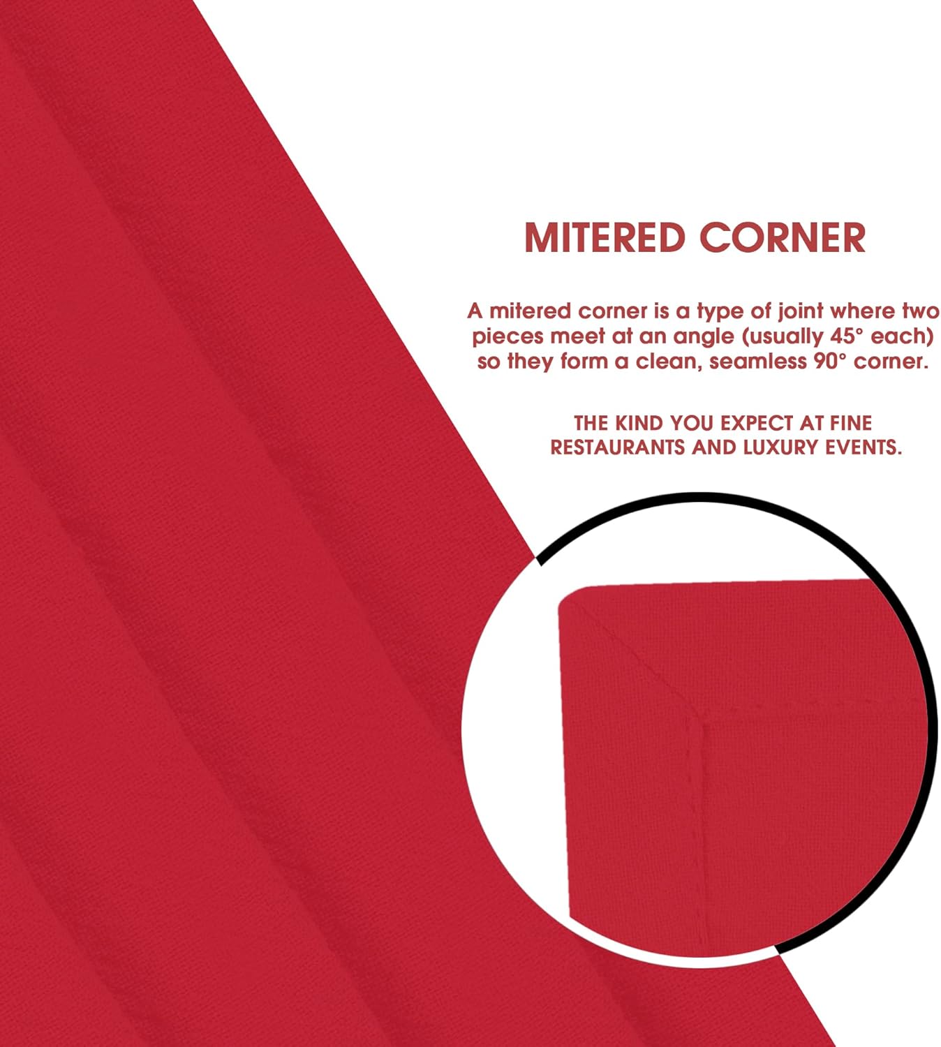 Urban Villa Flour Sack Red Kitchen Towels 100% Cotton Highly Absorbent Dish Towels for Bread Proofing Baking Drying Dinnerware Glass Embroidery DIY Projects Zero Lint 27x27 Inches (4 Pack)