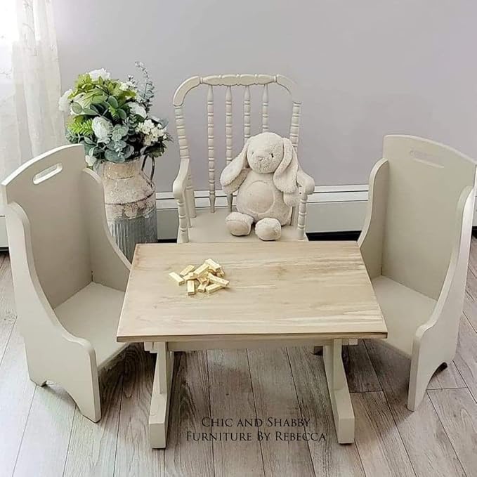 Dixie Belle Paint Company Chalk Finish Furniture Paint - Sand Bar (8oz) - Matte Neutral Tan Chic Chalk Mineral DIY Furniture Paint