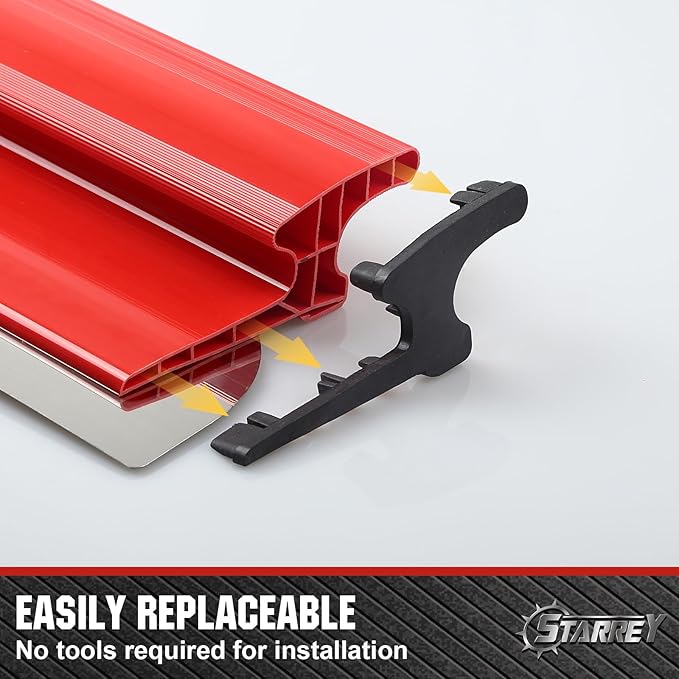 32 Inch Drywall Skimming Blade 0.3mm Stainless Steel Blade Ergonomically Designed Grip Drywall Knife for Drywall Plaster Wallboard (32"/80CM)