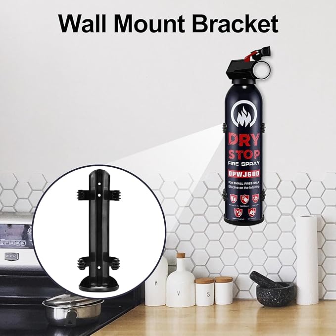 6PCS Fire Extinguisher for Home - Dry Stop Fire Extinguisher Spray, 600g Dry Chemical Fire Extinguisher for Kitchen, Car & Home | Portable, Fights Grease, Electrical & Vehicle Fires