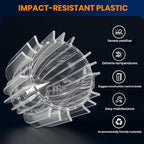 AOSEA 4 Pack Solar Pathway Lights Outdoor Waterproof - RGB Flash Mode Only Solar Lights for Outside, IP65 Rated, 12H Bright Landscape Lighting, Durable Plastic - Perfect for Garden & Walkway