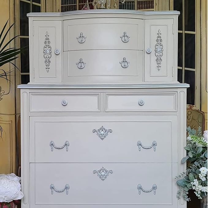 Dixie Belle Paint Company Chalk Finish Furniture Paint - Sawmill Gravy (4oz) - Matte Smooth Beige Chic Chalk Mineral DIY Furniture Paint