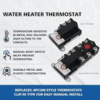 LONG TERM EWH-01 Electric Water Heater Tune-Up Kit, Includes 4500W 240V Water Heater Elements, Upper Thermostat, Lower Thermostat, Elements Gaskets