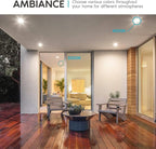 LUXRITE 4 Inch LED Recessed Can Lights, 10W=60W, CCT Color Selectable 2700K | 3000K | 3500K | 4000K | 5000K, Dimmable Retrofit Downlights, 750 Lumens, Energy Star, Wet Rated, Baffle Trim (6 Pack)