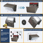 LED Wall Pack Light 18000LM Dusk to Dawn LED Outdoor Flood Security Lights 120W 5000K 100V-277V Commercial and Industrial Building Wall Mount Exterior Lighting for Yard Barn Garage