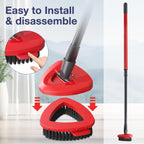 2 Pack 2-Tank Spin Mop Scrub Brush Head Replacement for O Ceda RinseClean 2-Tank System(Blue), Hard Bristle Scrubber Brush for Floor Cleaning Accessories (Not Fit for EasyWring 1-Tank)