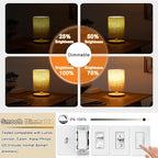 5 Inch Edison Bulb, 2700K Soft White E26 Led Bulb 6W Dimmable, 800LM T10 T9 Bulb Clear Glass Tubular Light Bulbs, AC 120V Equal 80 Watt Bulbs for Chandelier Pendant Wall Light - 6Pack