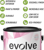 EVOLVE Paint & Primer: Environment-friendly, Low Sheen with One-coat Coverage for Interior & Exterior surfaces (Posy Pink, 5-Gallon)