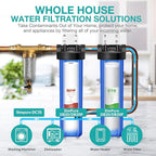 SimPure Whole House Water Filter, 20" x 4.5" BB Activated Carbon Block Filter Replacement Cartridge Coconut CTO Filter (6 Pack)