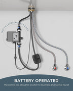 FORIOUS Touchless Kitchen Faucet with Pull Down Sprayer, Brushed Nickel Hands-Free Smart Motion Sensor Sink Faucet Single Handle Contemporary, Suitable for Farmhouse Laundry Camper RV Bar