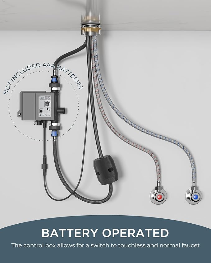 FORIOUS Touchless Kitchen Faucet with Pull Down Sprayer, Brushed Nickel Hands-Free Smart Motion Sensor Sink Faucet Single Handle Contemporary, Suitable for Farmhouse Laundry Camper RV Bar