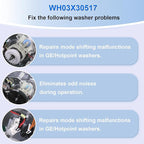 WH03X30517 GE Washer Shift Actuator - Washing Machine Compatible with GE and Hotpoint Models Replaces WH05X25036, AP7014559, PS16554752