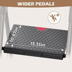 KINGRACK Step Ladder, Portable Folding Step Stool with Anti-Slip Wide Pedals, Heavy Sturdy Steel with Handrail, Safe-Lock Design, 800lbs Load Capacity, for Home and Kitchen, Black (4 Step Ladder)