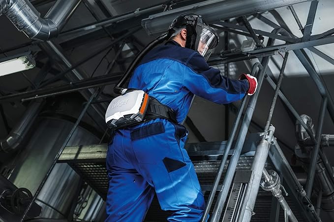 Dräger X-plore 8500 Powered Air-Purifying Respirator PAPR Kit with Robust Visor Helmet for Tough Workplace Conditions