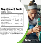 NaturesPlus Cal/Mag/VIT D3 with Vitamin K2- 180 Tablets - Bone Health Supplement with Calcium, Magnesium, Vitamin D3 and K2 - Gluten-Free - 45 Servings