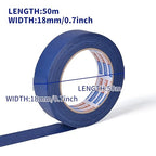 ADHES Blue Painters Tape Masking Tape for Painting,Paint Tape No Residue Outdoor Anti UV Multi Surface Use, 18mm x 50m, (0.7Inch x 55yard), 6Rolls