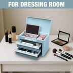 WORKPRO Metal Mini Tool Box, Top Tool Chest Containing Two Drawers with Ball Bearing Slides, PVC Drawer Liners and PP Feet Pads, Durable Cold Rolled Steel Small Toolbox for Multi-Purpose Storage