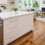 10 Pack 10 Inch(254mm) Hole Center Brushed Champagne Bronze Modern Cabinet Pulls Kitchen Cabinet Handles Kitchen Cabinet Hardware Timeless Drawer Pulls for Dresser Wardrobe, Champagne(10x10)