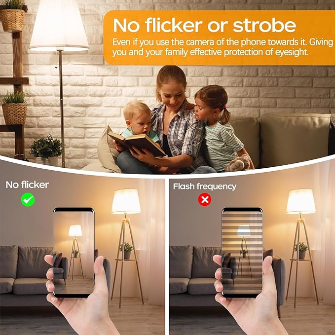 7.3 Inch E26 Led Bulb 40 watt,Dimmable Tubular Bulb 4W,2700k Warm White Edison Bulbs,T10 Long Clear Glass Light Bulb for Rustic Pendant,Industrial Pipe,Wall Sconces,Chandeliers,6 Pack