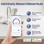 Westinghouse 6.5kW 240V Tankless Water Heater Electric,Wi-Fi Enabled, APOLO Mini-6.5k，Instant Hot Water Heater, Gray