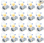 Ensenior 20 Pack 4 Inch LED Recessed Light, Dimmable, 2700K-5000K 5CCT, 750LM High Brightness, 9W 120V, Damp Rated, ERL-9X-ETL, Ultra-Thin Canless Wafer Light - ETL & FCC & IC