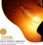 12-Pack Clear B10 CTC E12 Base Decorative Candle Light Bulbs, 60W, 480 Lumens, 2700K Warm White, Dimmable Incandescent Bulbs for Chandeliers and Wall Sconces