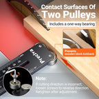 Preciva Thin Rip Jig & Push Stick - Aluminum Alloy Table Saw Jig for Repetitive Narrow Strip Cutting, Fast, Accurate Guide for Table Saws, Band Saws, Routers, Fits 3/8" x 3/4" & 1/4" x 3/8" T-slot