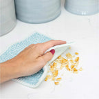 ELYN Swedish Dishcloths, Reusable & Washable Sponge Cloths, Absorbent Cleaning Paper Towels for Kitchen, Dishes, Counters and More, 5 Pack, Assorted Fruit Pattern