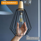 Jensense LED Edison Light Bulbs 8 Watt Dimmable 5000K Daylight White, E26 60 Watt Equivalent, Vintage Bulbs 800lm CRI 90 Clear Glass 32 Pack