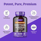 Dr. Matthew Cortisol Reducer & Adrenal Support Supplement with Ashwagandha, Rhodiola & Ginseng – A Detox Cocktail to Lower Cortisol & Support Relaxation, Calm & Restful Sleep