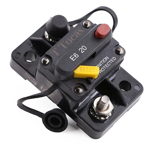E69 20 Amp Circuit Breaker T3 Manual Reset UL Certified Waterproof IP66 Protection Mini Surface Mount IP66 20A Switchable